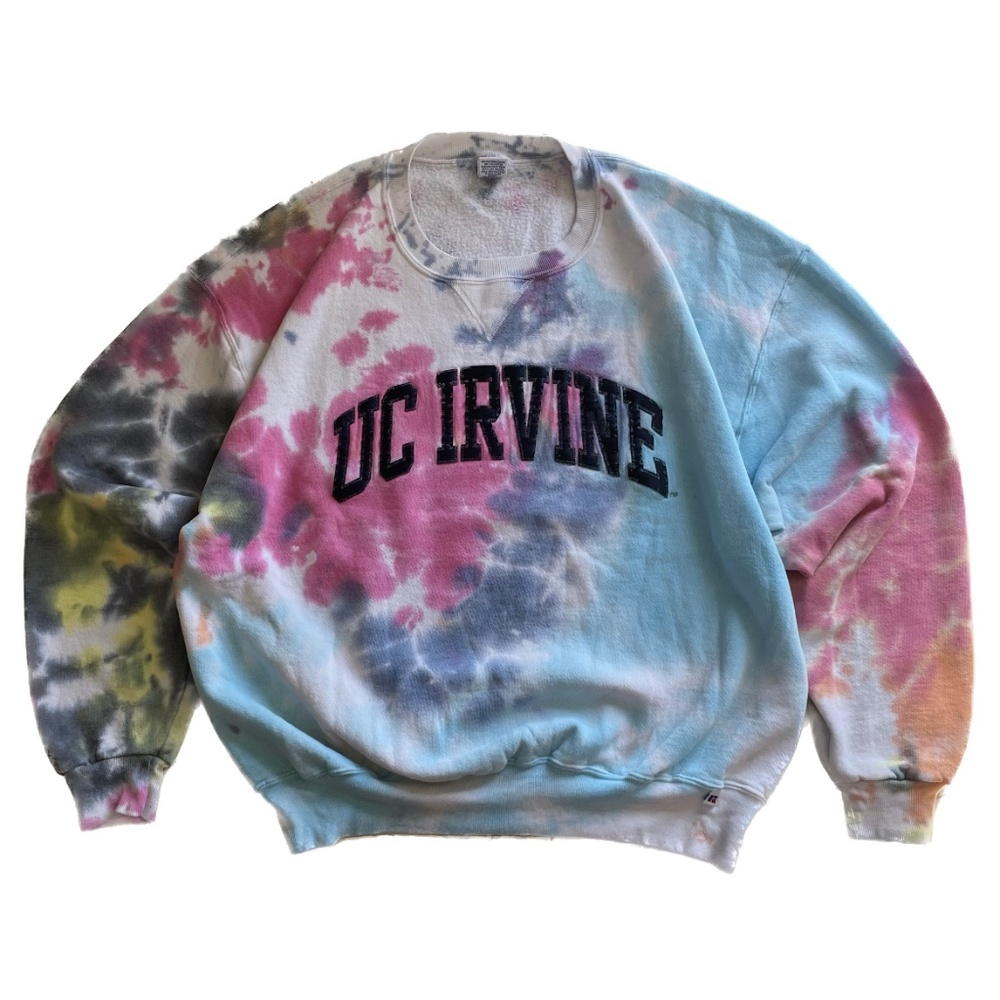 VTG RUSSELL ATHLETIC Tie-Dye UC IRVINE Crewneck